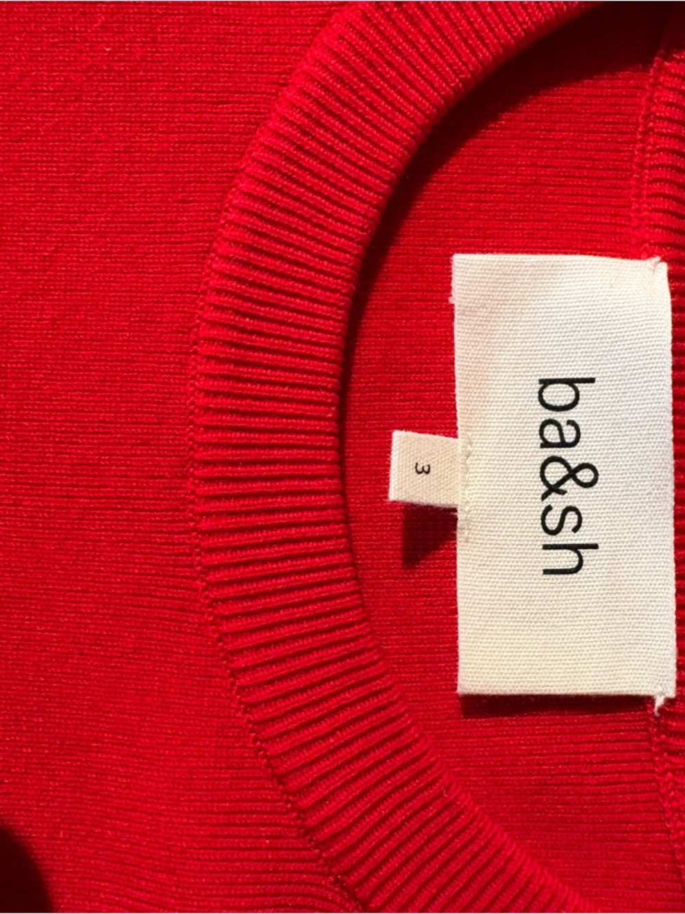 ba&sh Red Sady puff-sleeve Sweater L - Picture 11 of 14